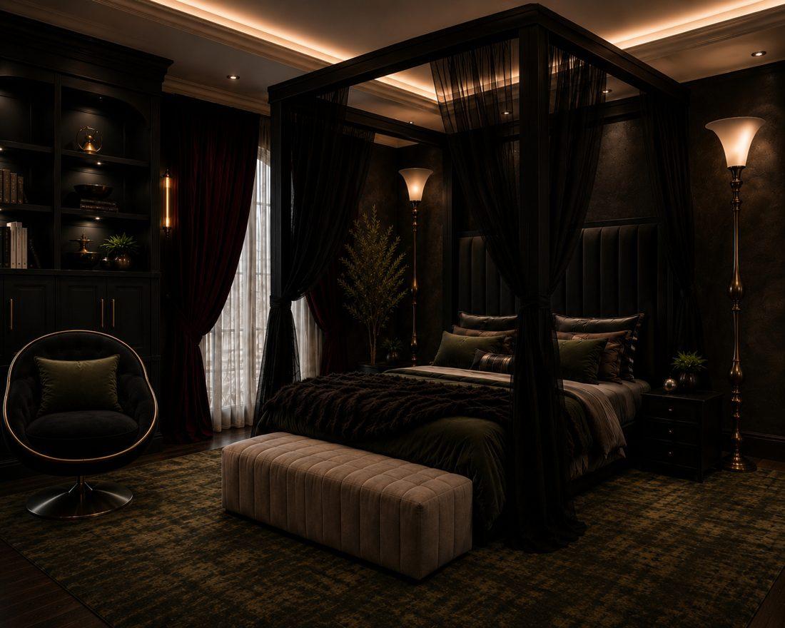 Gothic Bedroom, Residential Interior