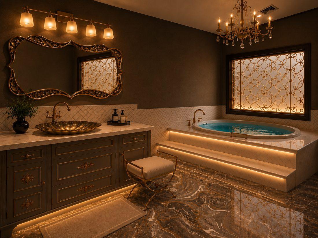 Traditional Spa-Like Luxury Bathroom, Residential Interior